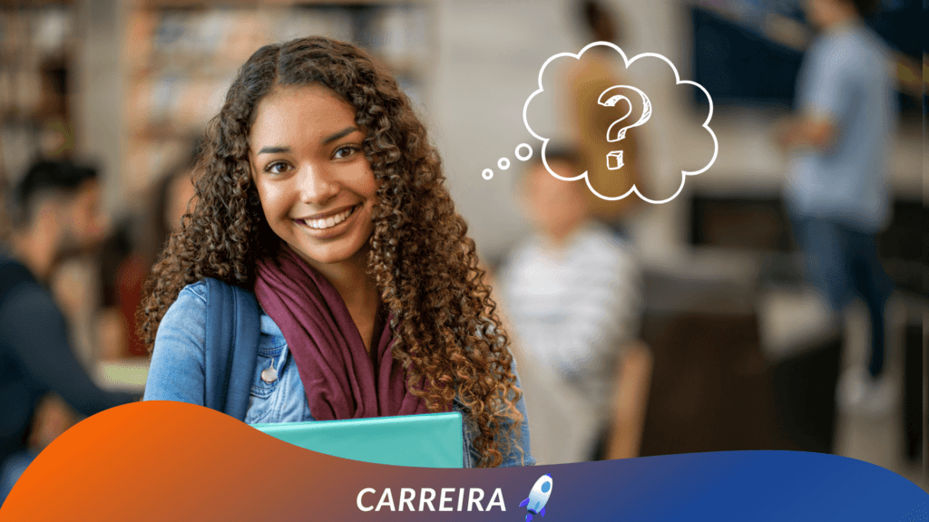 Imagem ilustrativa: Estudante, escolhendo a area de atuação que mais se adéqua aos seus interesses e objetivos profissionais.